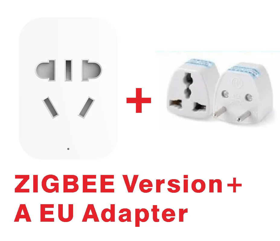 Add A EU plug Оригинальные Xiaomi Mi умная розетка приложение дистанционное управление таймер мощность Plug обнаружения ZigBee Версия светодиодный индикатор - Цвет: Add A EU plug