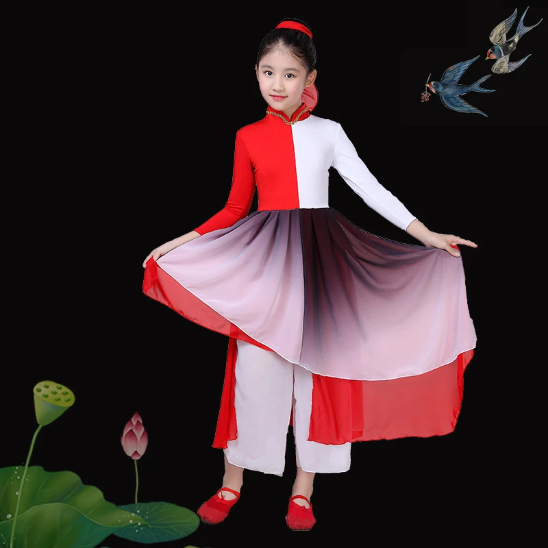 New men and women children's classical dance costumes elegant beautiful Chinese style folk performance clothing | Тематическая