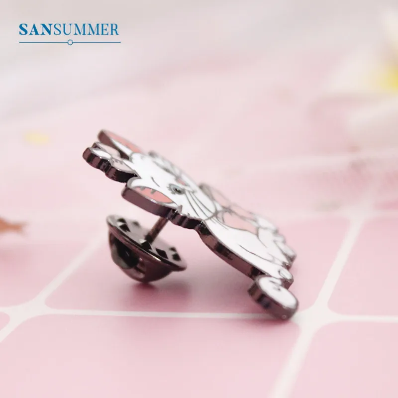 Женская Брошь в виде мультяшного кота SANSUMMER брошь капли смешная серия украшений