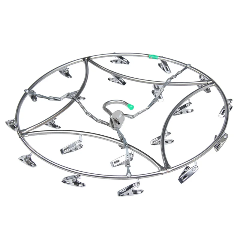 Вешалку для сушки белья шорты из нержавеющей стали 18 зажимов чистящие