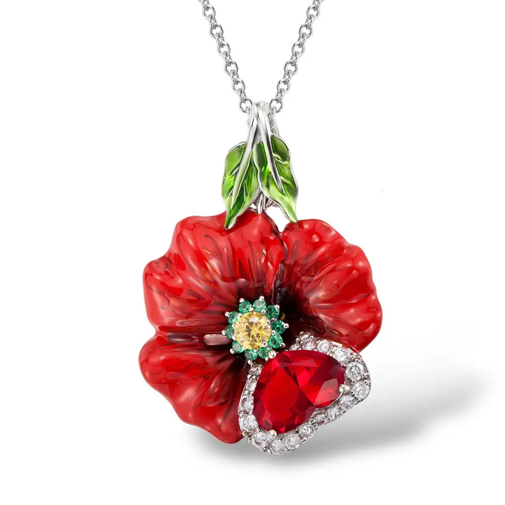 Santuzza Silver Necklaces Pendants For Women Natural Stone Pendant fit for Necklace 925 Sterling Enamel | Украшения и аксессуары