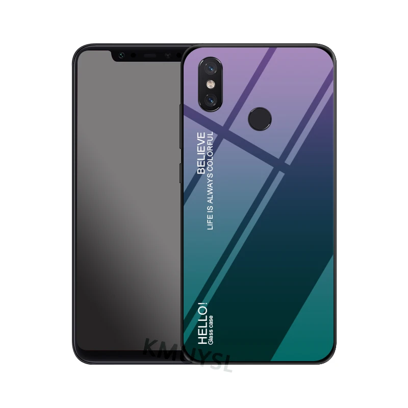 Для Xiao mi Red mi 7 Note 7 6 Pro 5 Plus 6A 5A Prime чехол из закаленного стекла с градиентом для Xiaomi mi 9 8 SE A2 Lite A1 5X 6X чехол