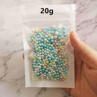 20g 2 5 5mm pearl particles beads slime accessories diy crystal mud balls no holes small beads for slime supplies mucus filler
