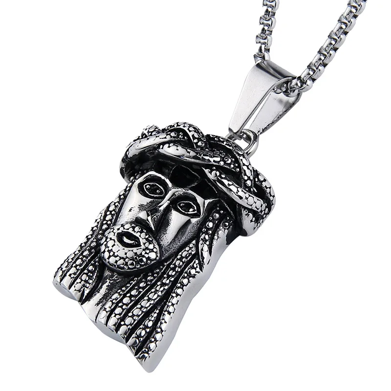 Мужское и женское ожерелье с кулоном в виде головы Иисуса|necklaces for women|pendant necklacemen