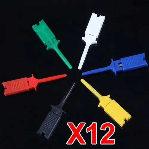 SZ Hot 12X SMD IC 6 цветов тестовый крюк зажим захват тестовый зонд