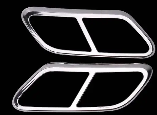 S90 Silver 2pcs Для volvo s90 с четырьмя выдвижными ящиками трубы хвост горло паста s90 хвост горло украшения модифицированные аксессуары из нержавеющей стали- режим - Название цвета: S90 Silver 2pcs