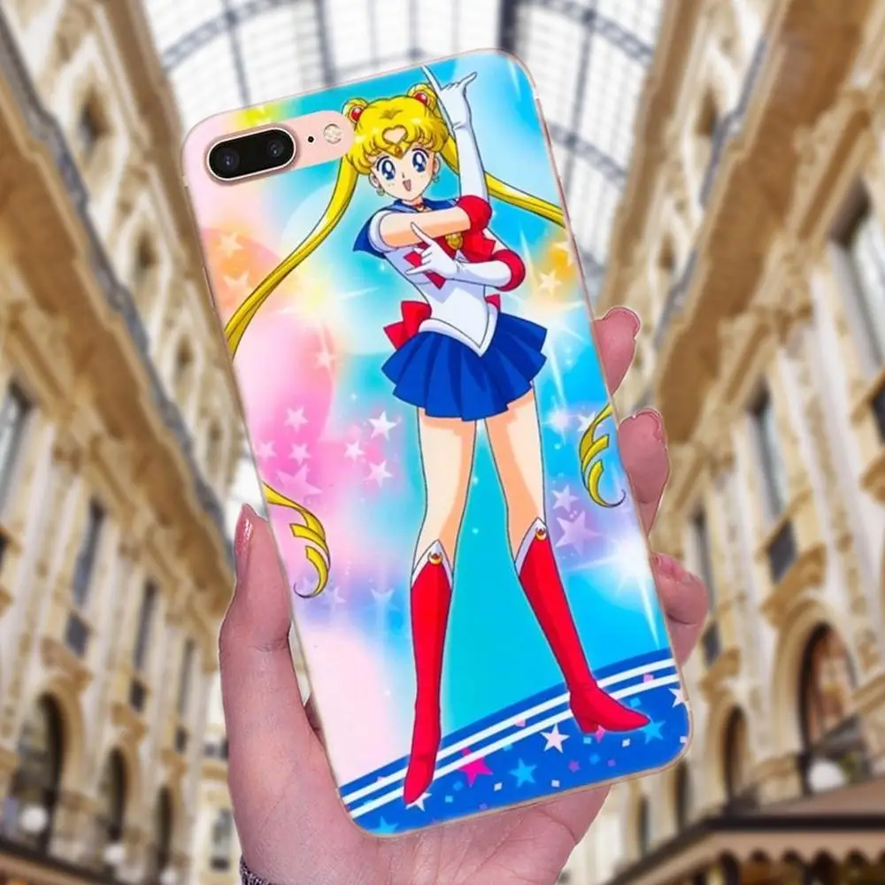 Мягкие чехлы для Huawei Honor 4C 5A 5C 5X 6 6C 6A 6X 7 7X 8 9 V8 V10 Y3II Y5II Y6II G8 P7 Play Lite Сейлор Мун Луна Ca |