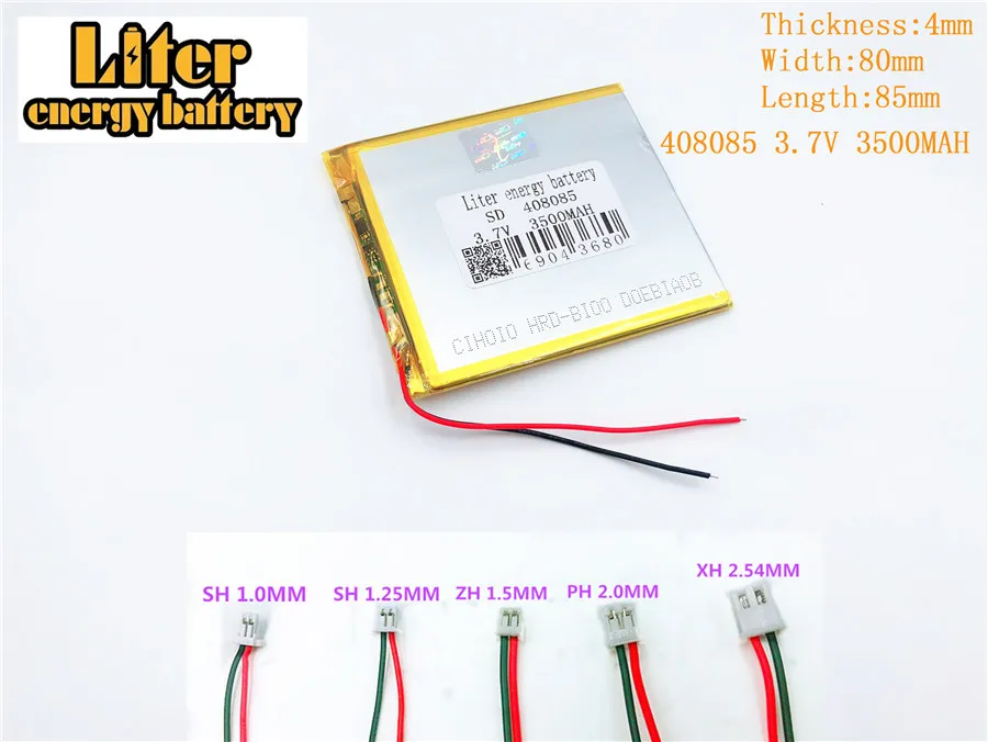 408085 3 7 V 3500mah полимерная аккумуляторная батарея для PLUG литий-полимерная |