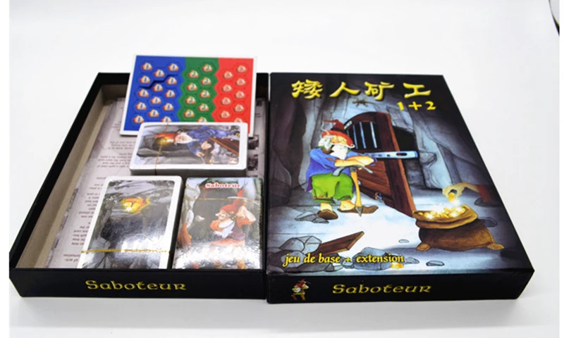 3 варианта Майнер Игра настольная игра Saboteur 1 2 3 Дуэль для 2 игроков карточная игра Семья вечерние вывеска indoor Board игра