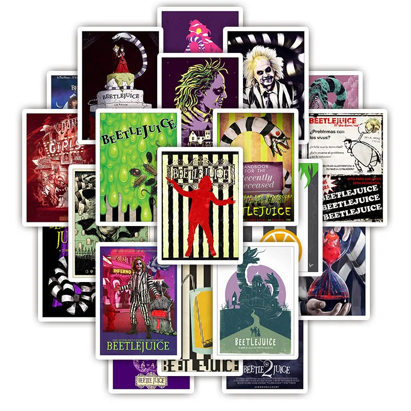 D153 25 шт. Классическая наклейка для фильма ужасов Beetle juice наклейка s на гитару мотоцикл чемодан Скейтборд Сноуборд холодильник ноутбук - Цвет: D153