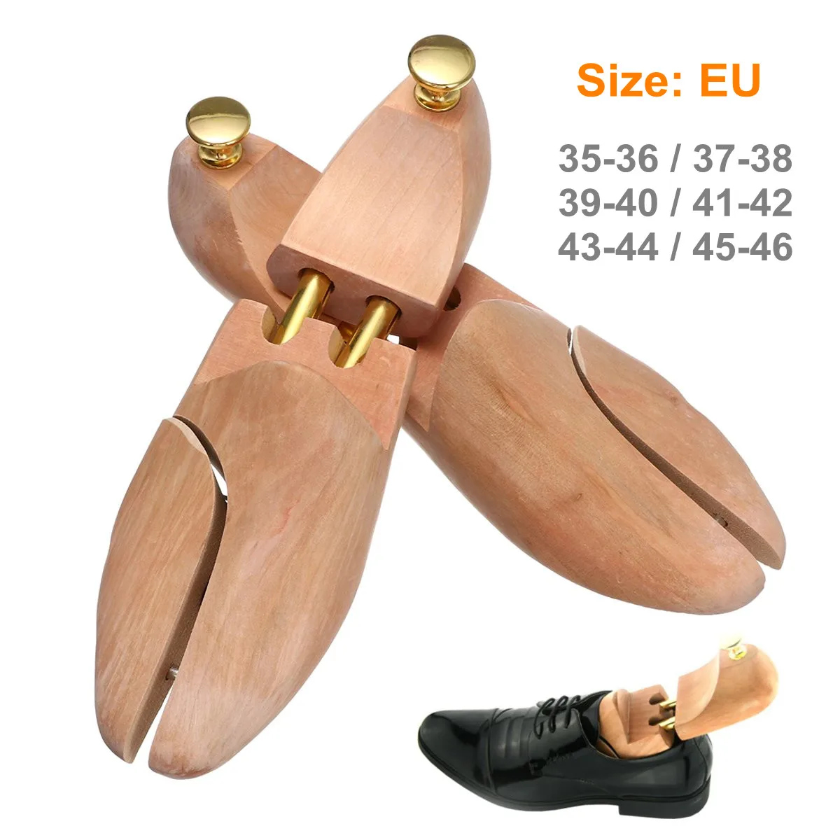 

High Quality Adjustable Wood Shoe Trees 1 Pair Wooden Shoes Tree Stretcher Shaper Keeper Anti-wrinkle EU 35-46/US 5-12/UK 3-11.5