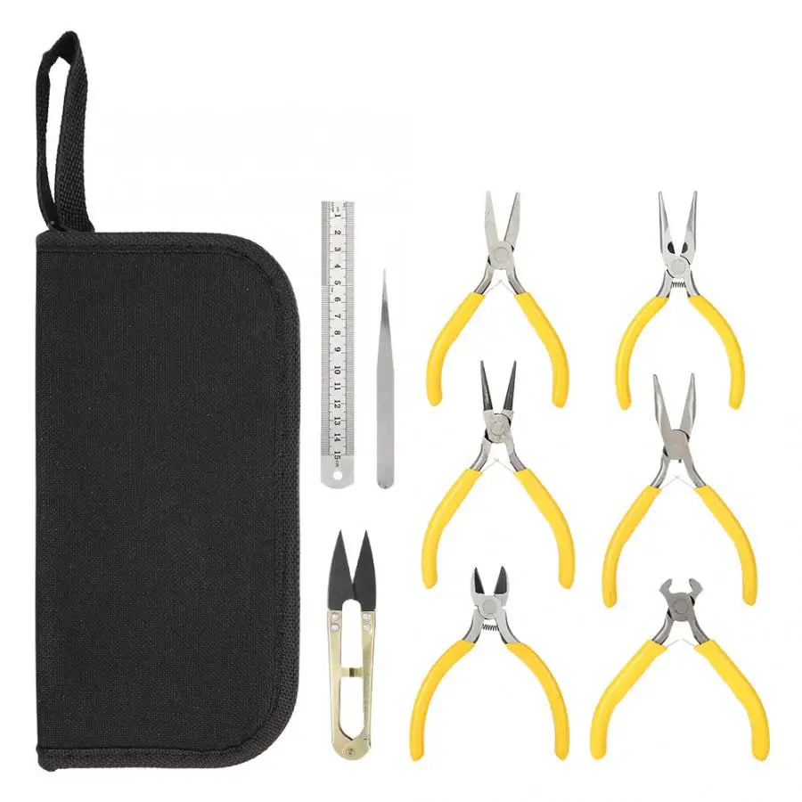 Профессиональные 9 шт. профессиональные плоскогубцы для ювелирных изделий