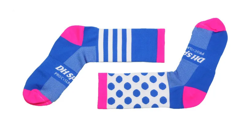 Powder blue Профессиональные Calcetines Ciclismo бегущий хомбр скейтборд футбольные леггинсы велосипедные носки мужские женский Баскетбол Спорт Meias - Цвет: Powder blue