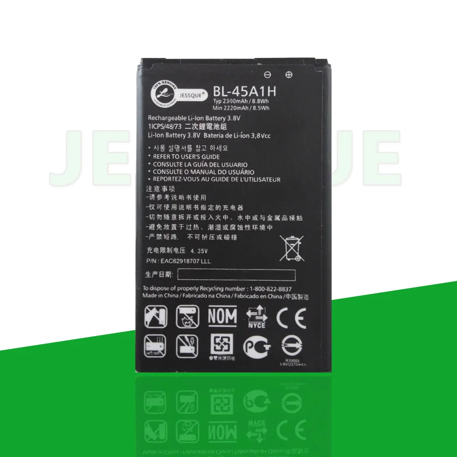 подлинное 2300мАч BL 45A1H Батарея для LG K10 F670L F670K F670S LTE Q10 K42 мобильный телефон