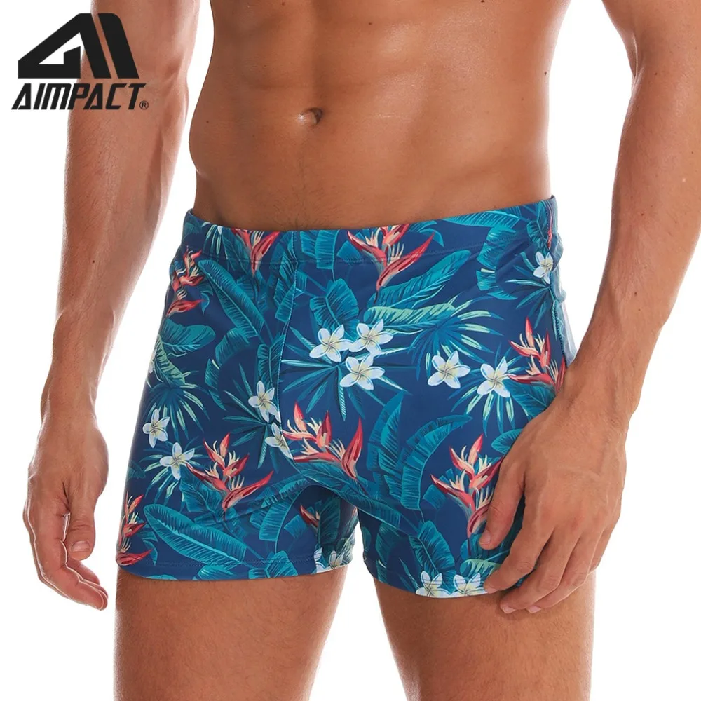 AIMPACT Men's Board Shorts Beach Sport Shorts Swimming Trunks Swimwear Fashion Sexy Quick Dry Padder Surf Shorts for Man AM8138