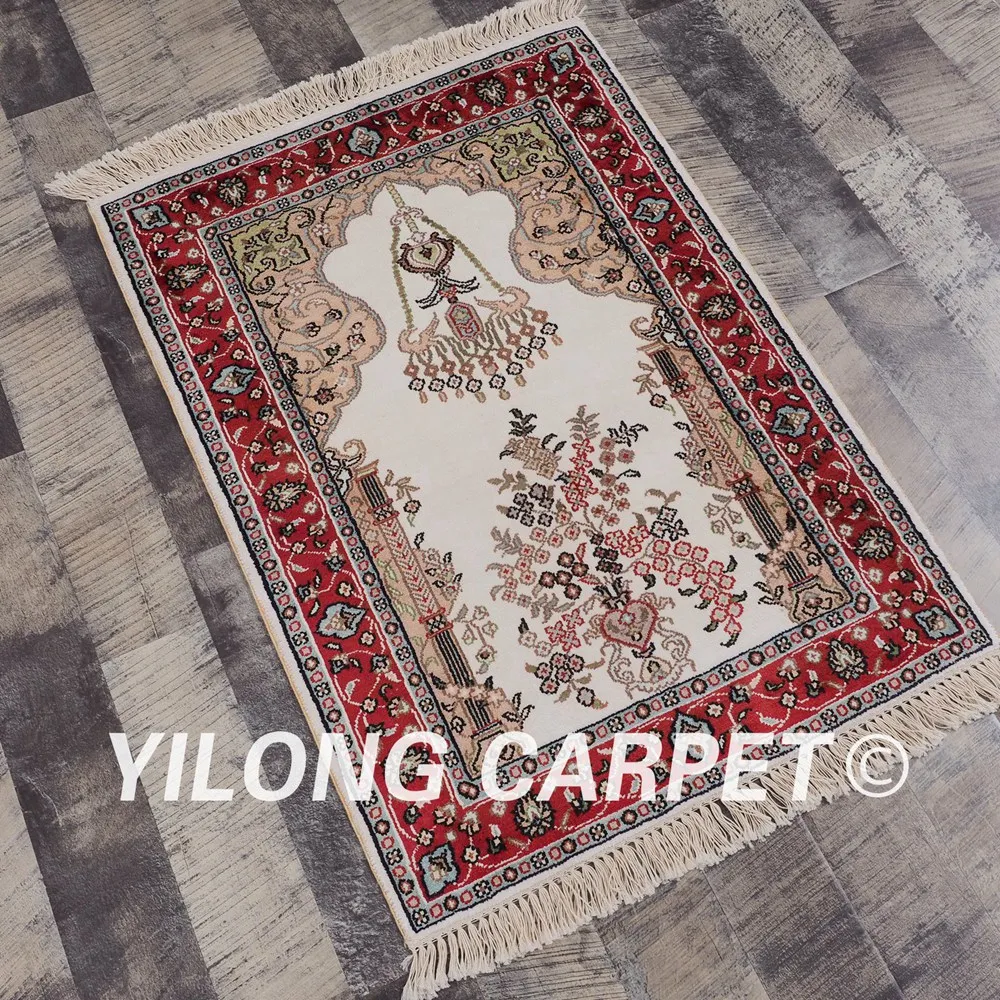 YILONG 2 'x 3' Восточный шелковый ковер ручной работы изысканный персидский