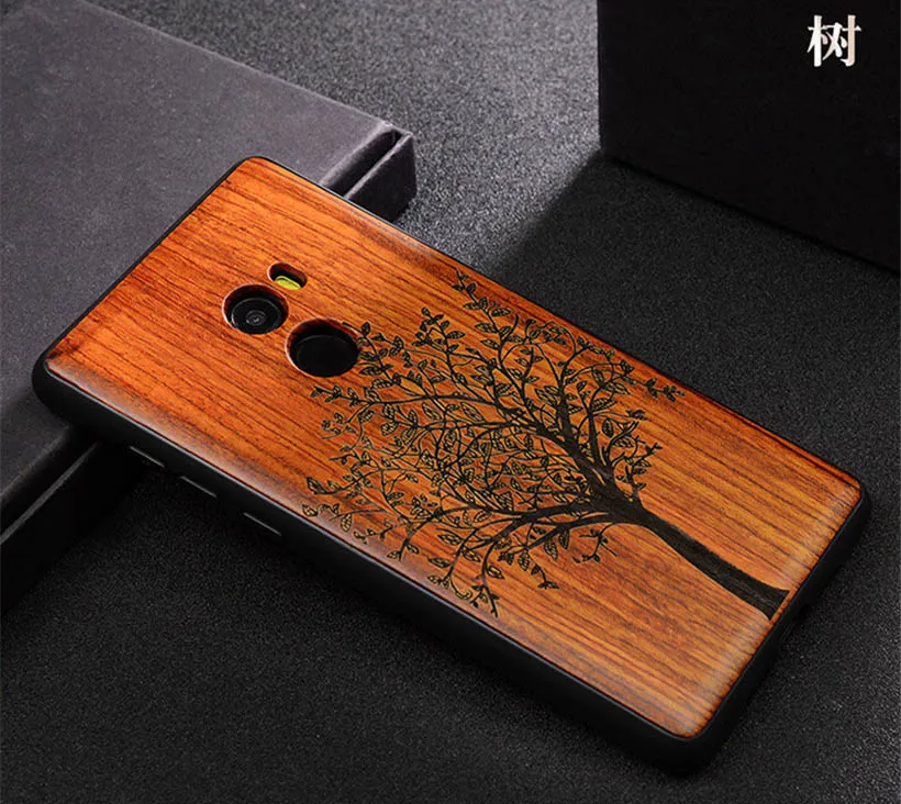 as picture Xio mi x 2 Чехол mi x2 чехол TPU резная Роза деревянный ящик Coque Boogic Xiaomi mi x 2 Деревянный чехол для телефона s - Цвет: as picture