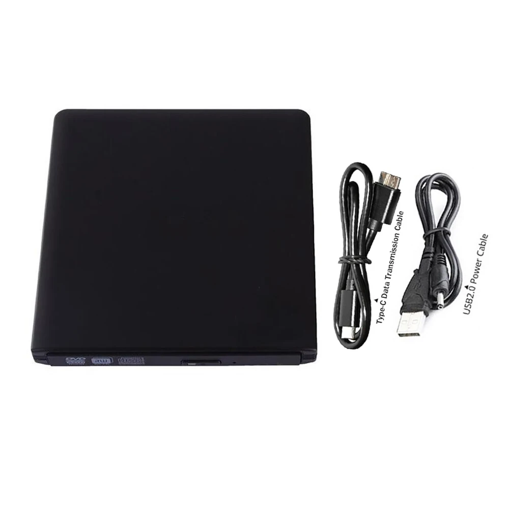 Чехол с кабелем типа C USB 3 1 Внешний DVD Rom корпус 12 7 мм SATA Корпус для CD RW ноутбука без