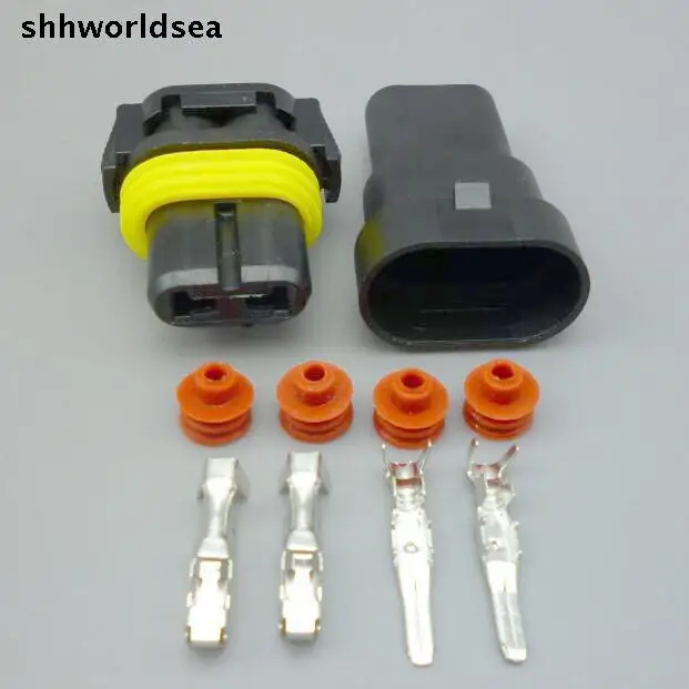 Shhworldsea 5/30/100 комплект HB4 9006 2P HID медный концевой разъем автомобильные фоторазъемы