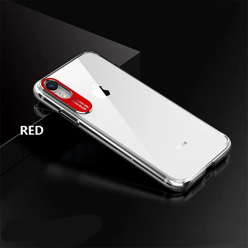 Защитный чехол для камеры с автофокусом iPhone 6S 6 7 8 Plus Прозрачный ударопрочный из