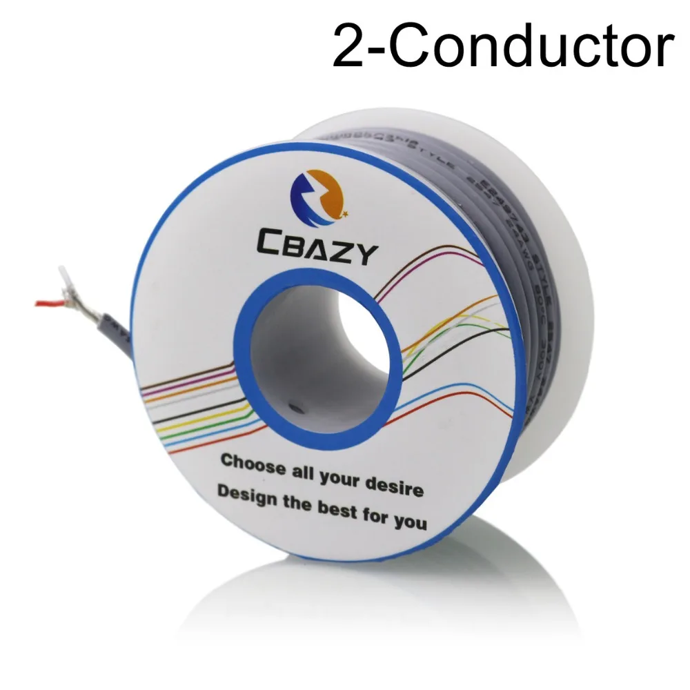 2C Grey 8M UL 2547 26 AWG многожильный контрольный кабель медный провод экранированный