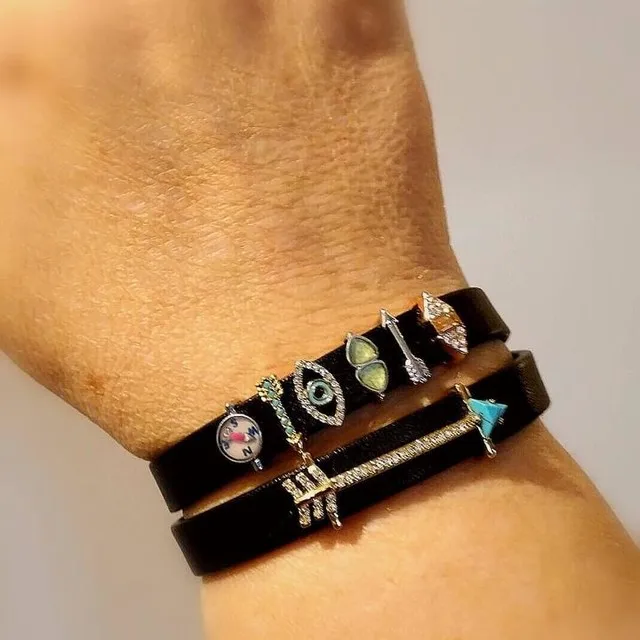 Винни Дизайн Jewelry большой проложить стрелка Слайд Подвески fit на хранитель