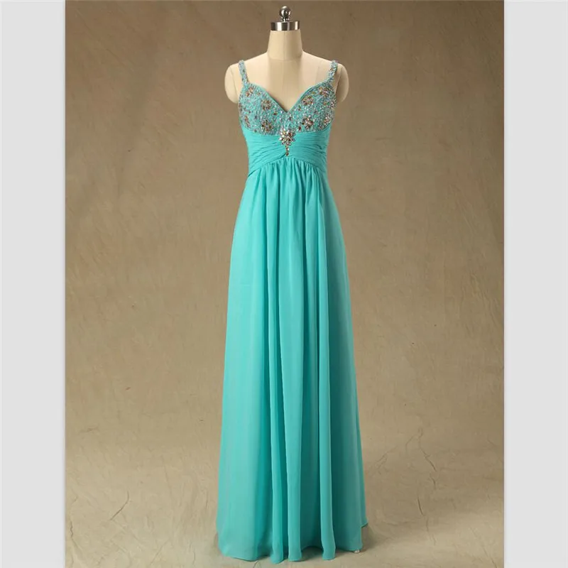 Бирюзовый зеленый ампир Vestidos Femininos Vestido De Festa новое длинное вечернее бальное