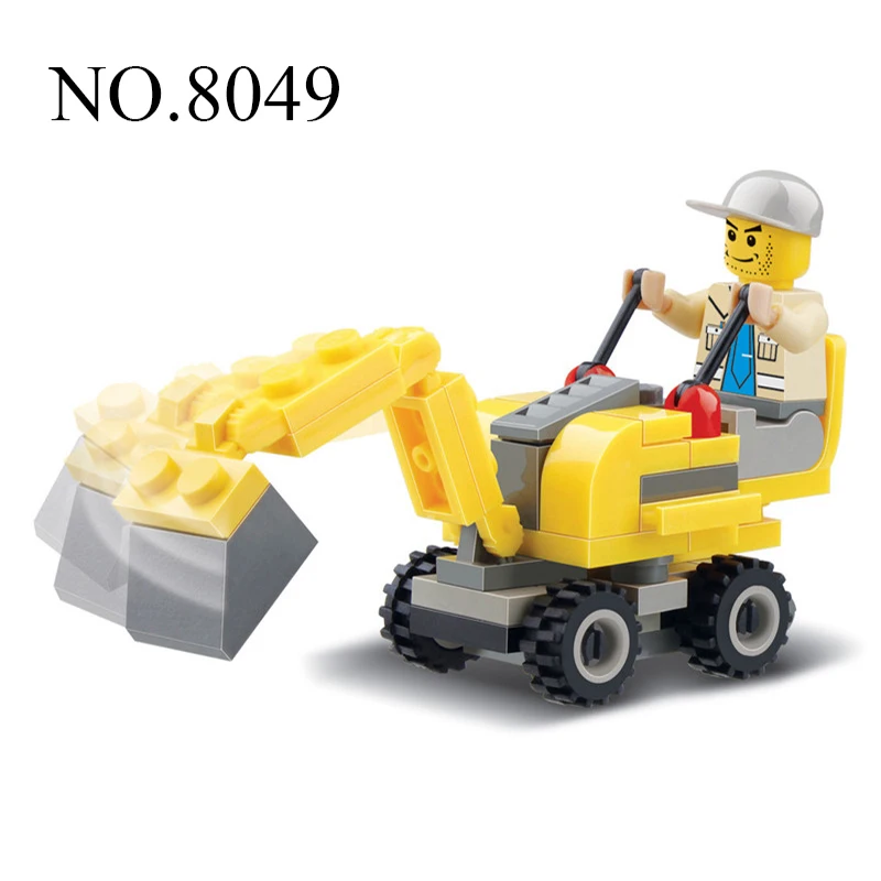 Грузовик автомобиль строительные блоки городской серии развивающие игрушки