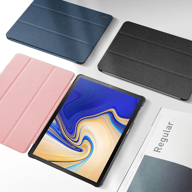 Умный чехол для Samsung Galaxy Tab S4 10 5 2018 SM-T830 T830 T835 PU кожаный Retina Авто спящий | Компьютеры