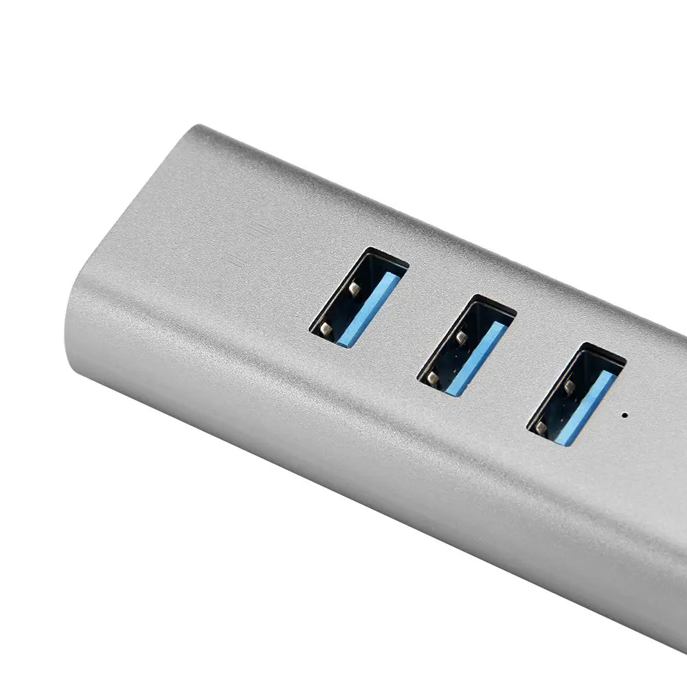 MINIX NEO C-UE алюминиевый USB-C до 3-Порты и разъёмы USB 3,0 и Gigabit Ethernet адаптер Универсальный Совместимость Windows, Mac и Chrome OS
