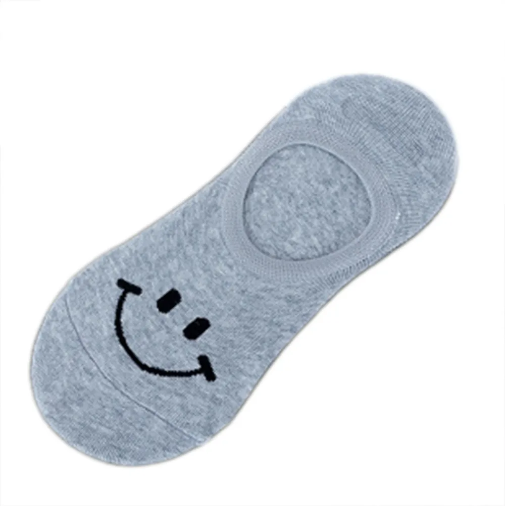 Feitong, модные милые женские носки, удобные, Smile Emjoy, милые хлопковые носки-тапочки, короткие, женские, Новинка