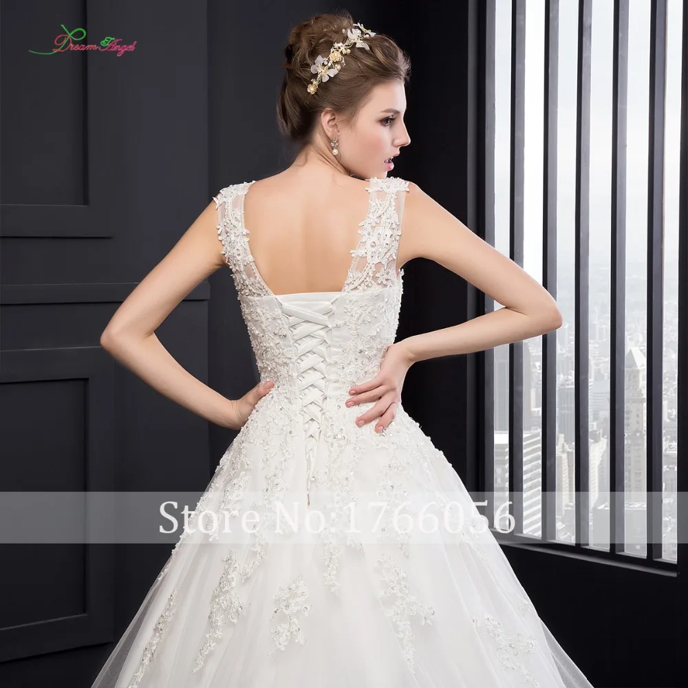 Fmogl реальное фото кружевное свадебное платье принцессы 2019 Роскошные аппликации