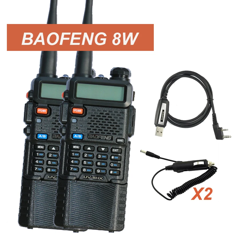 2 шт. портативная рация VHF/UHF|2 pcs baofeng|uv 5rradio baofeng |