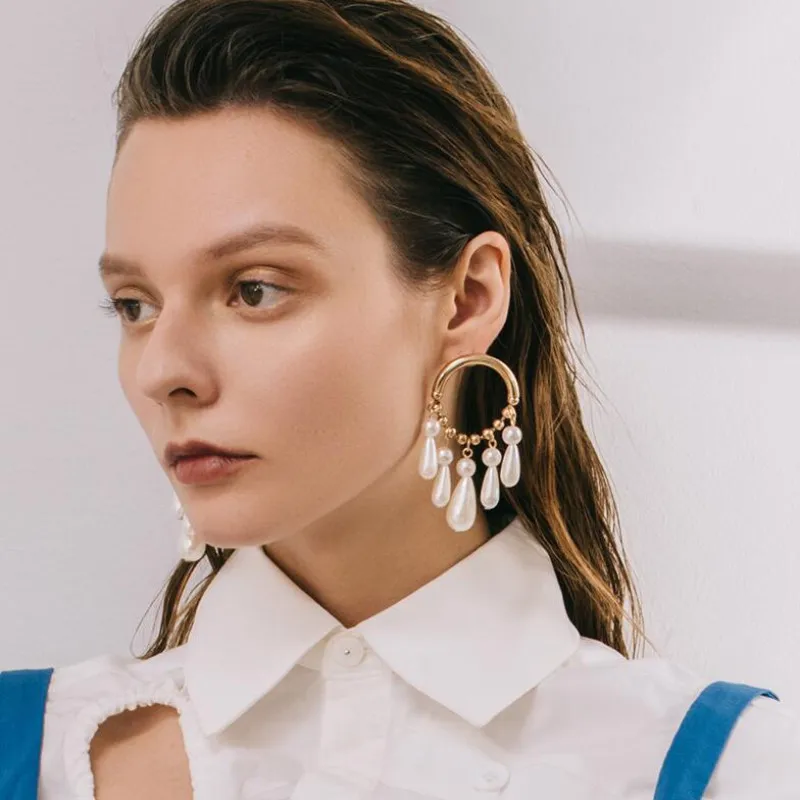 Корейские модные женские серьги подвески со звездами в том же абзаце с