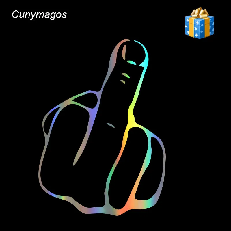 Средний палец мультфильм винил автомобиль Стайлинг автомобиля стикер кузов