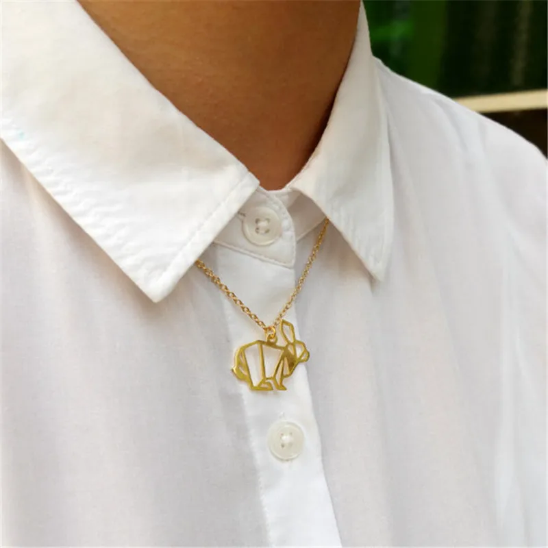 Женское Ожерелье чокер с подвеской в виде оригами|chokers necklaces for women|choker fashion