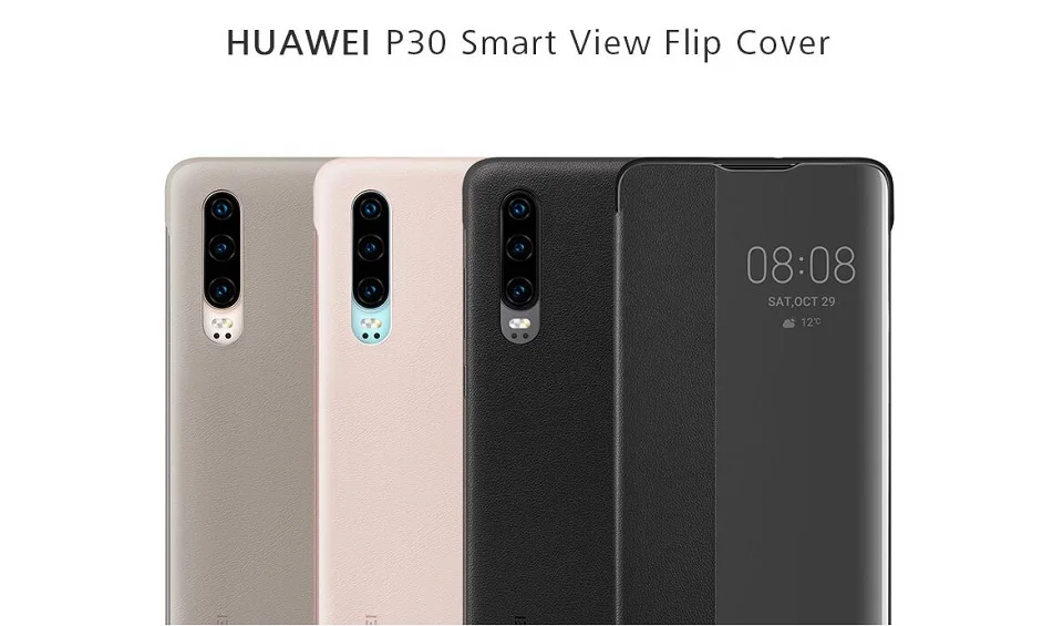 Smart View Flip Cover для huawei P30 Pro Официальный кожаный флип чехол для huawei P30 Pro крышка huawei P30 чехол для телефона