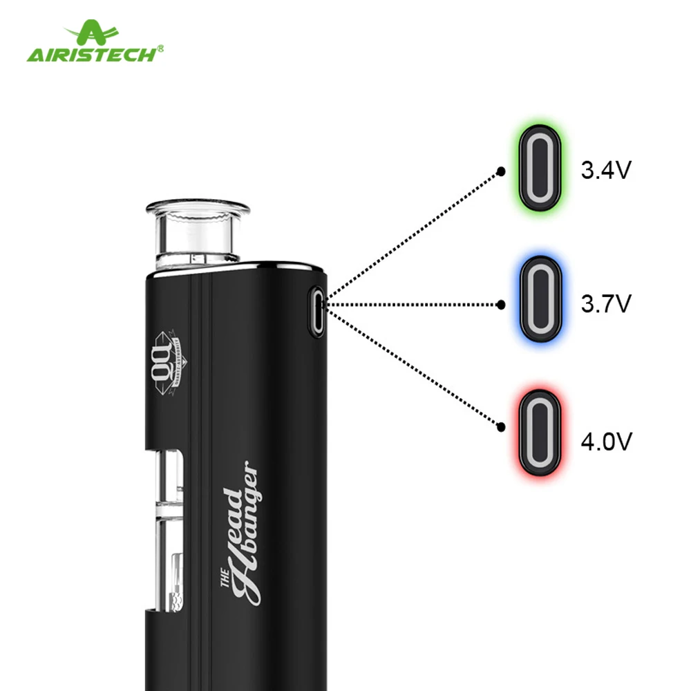 Оригинал Airistech Headbanger комплект испаритель 1500 mah Qcell кварцевая спираль Vape ручка Dip Dab