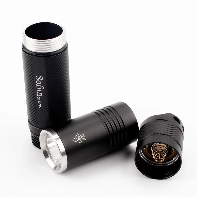 Sofirn SF32UV 18650 вспышка светильник Ультрафиолетовый фонарь Nichia 365 нм лучшая УФ лампа проверка банкнот флуоресцентный агент обнаружения