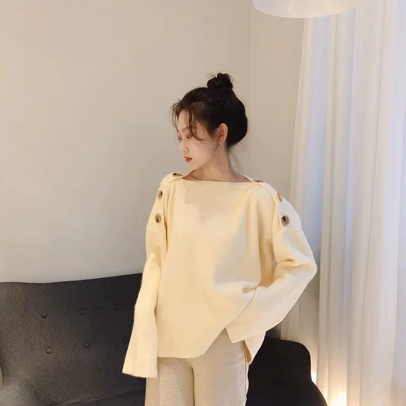 Новинка 2019 осенне-зимний женский свитер HziriP облегающий пуловер с длинным рукавом