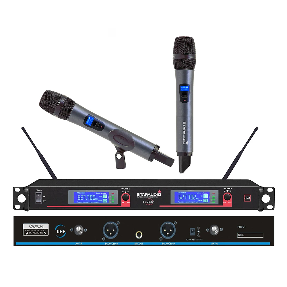 STARAUDIO 2 шт 2000 W Питание 12 дюймов активные колонки DJ этап PA стоит проводной микрофон