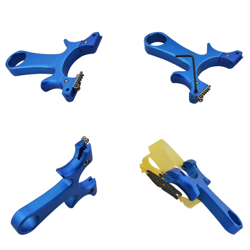 1 шт. стрельба из лука титановый магниевый сплав Мощная Рогатка 2 цвета слинг для