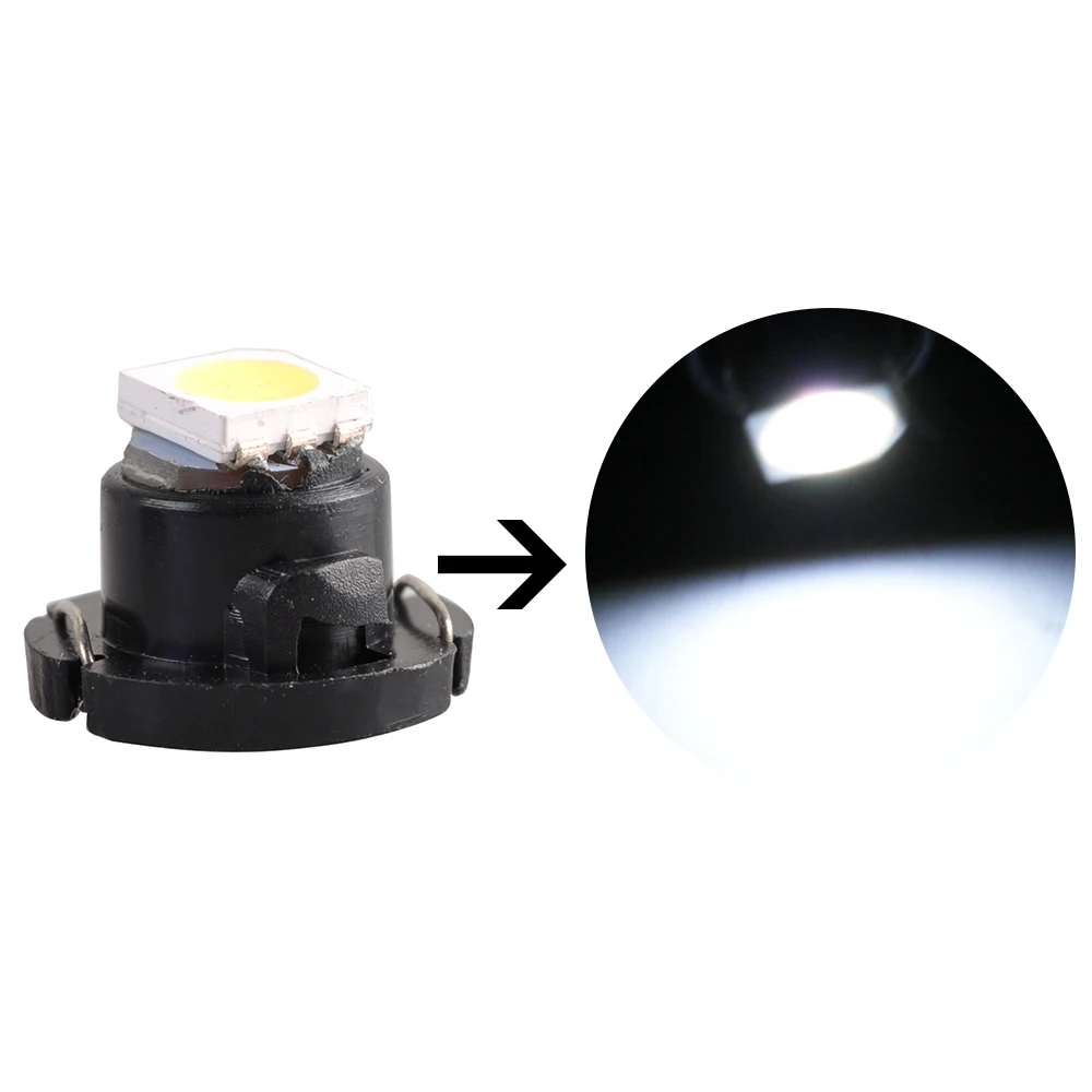 10 шт. T4.2/T4.7/T3 5050 1 SMD СВЕТОДИОДНЫЙ клин приборной панели инструменты индикаторы кластера приборной панели автомобиля манометр лампы для VW Audi Универсальный