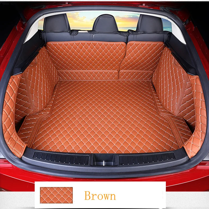 Полноразмерная Водонепроницаемая нескользящая подкладка для багажника Tesla Model S