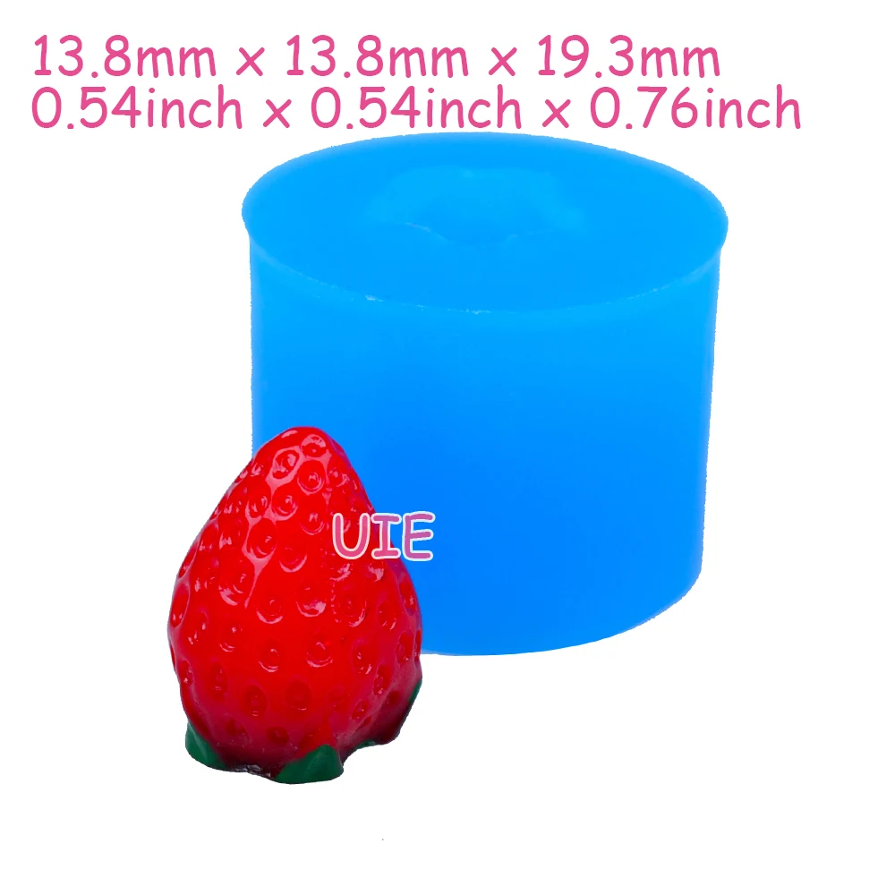 S081YL 19 3 мм 3D Клубника силиокна плесень-фрукты форма кекс Топпер Sugarcraft конфеты