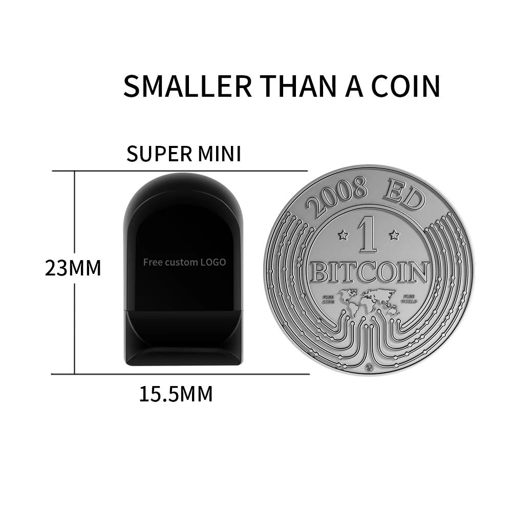 Супер мини usb флеш-накопитель 32 Гб usb флешка 2,0 браслет ручка-накопитель Металлическая черная Флешка 16 Гб карта памяти 8 ГБ 4 ГБ Бесплатный Логотип на заказ