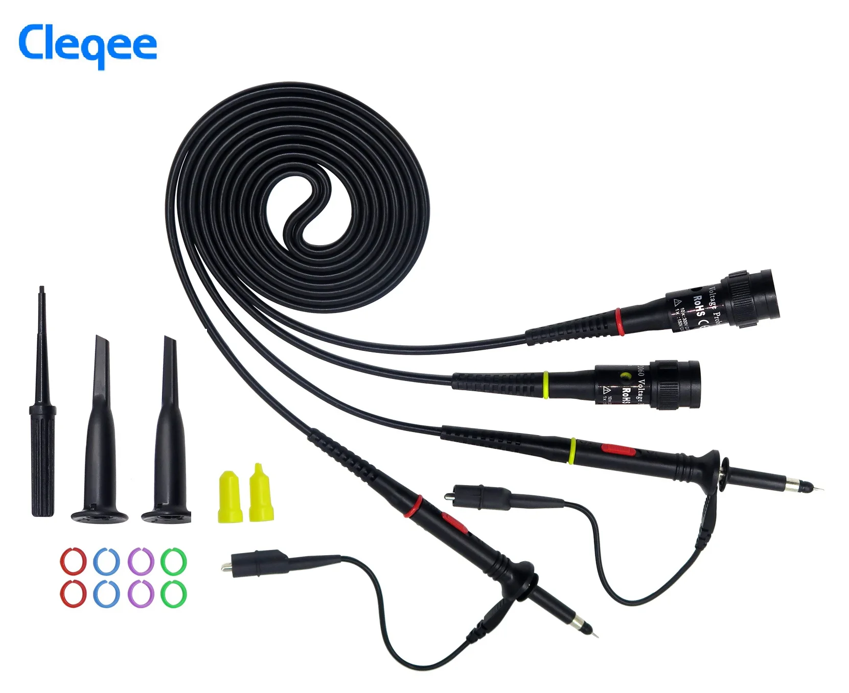 Cleqee высокое качество P2000 серии DC 60MHz ~ 200 датчик осциллографа на МГц для Tektronix HP X1/X10