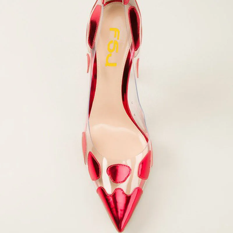 FSJ/Новые летние дизайнерские женские туфли лодочки ручной работы красные