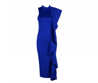 Элегантное бордовое/Белое Платье футляр с высоким воротом для матери невесты