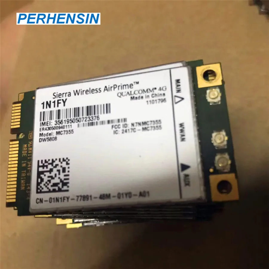 

01N1FY for Dell Mini DW5808 Sierra Wireless AirPrime MC7355 4G LTE/HSPA+GPA 100MBPS 1N1FY